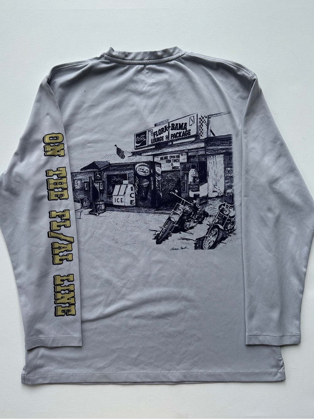 Florida Bama Native Outfitters Performance Graphic Long-Sleeve Shirt Light Gray